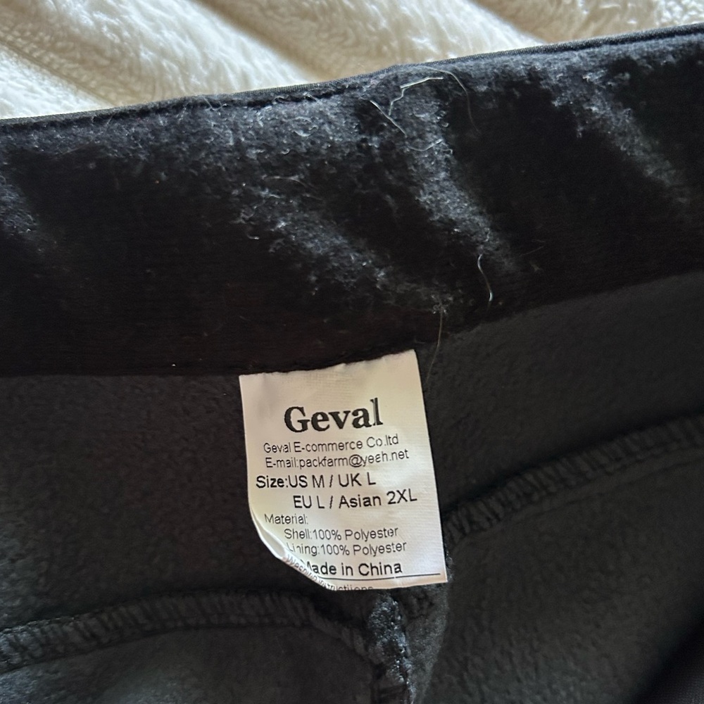 Unisex Medium Black Waterproof Snowpants - Picture 3 of 3